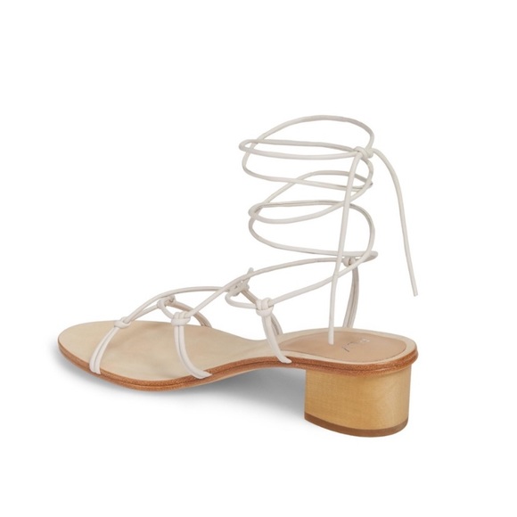 Pour La Victoire Jules Ankle Tie Ivory Sandal - Picture 4 of 4